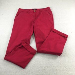 Tommy Hilfiger Red Cotton Chino Pants Women’s Size 2